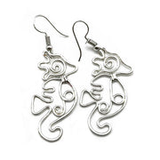 Silver Plated Earrings - Smaller Size Seahorse