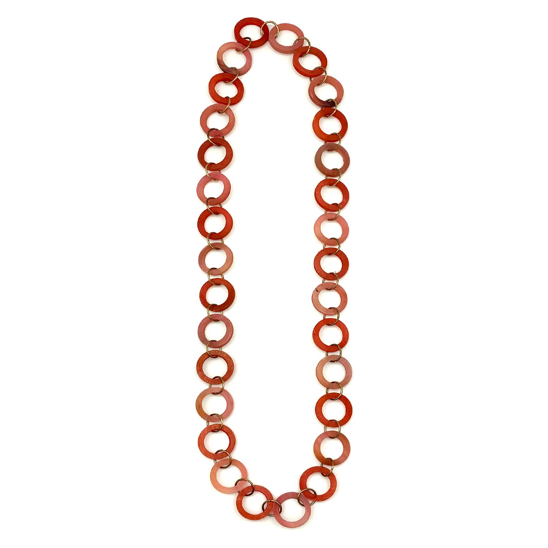 Omala Rosy Cheeks Collection Necklace - Small Open Rings