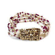 Seed Bead Stretch Statement Bracelets- Multiple Color Styles
