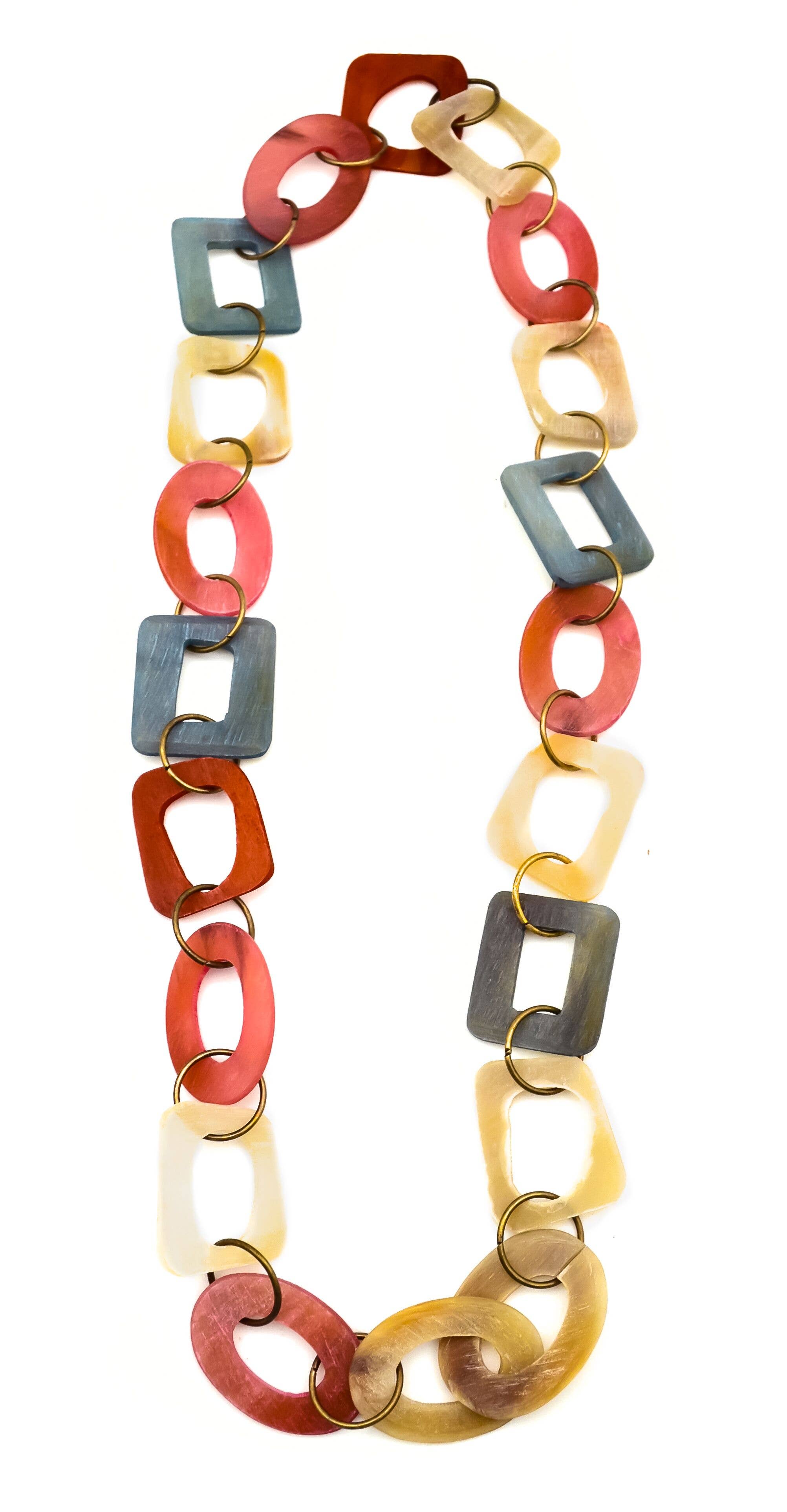 Omala Autumn Neutrals Collection Necklace - Large Links