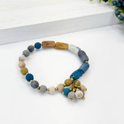 Aasha Monochrome Kantha Handcrafted Rectangle Bracelet