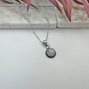 Handcrafted Semiprecious Small Stone Necklace - Moonstone