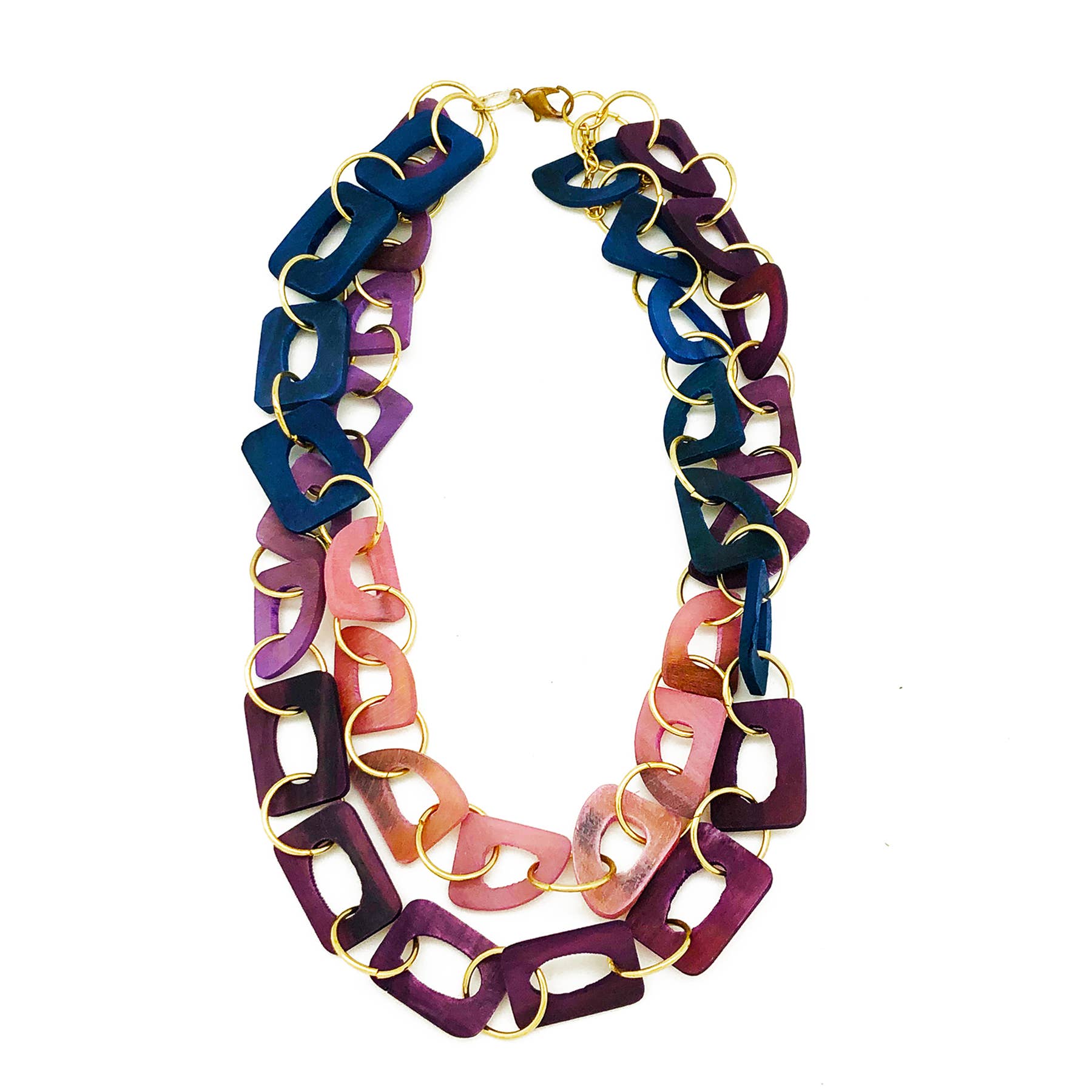 Omala Heliotrope Collection - Dual Layer Bib Necklace