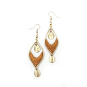 Sachi Desert Arches Collection Earrings - Rust Marquise Drop