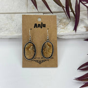 Handcrafted Semiprecious Stone Earrings - Picture Jasper
