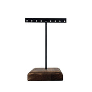 Metal and Wood Earring Display - 6" Tall