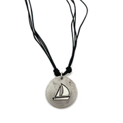 Pewter Necklace - Sailboat