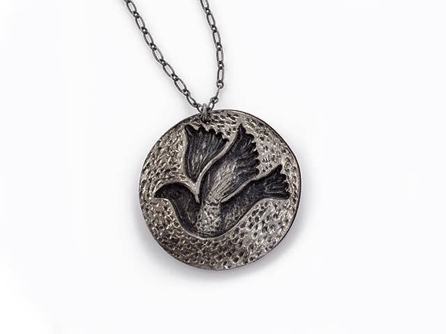 Pewter Necklace - Bird