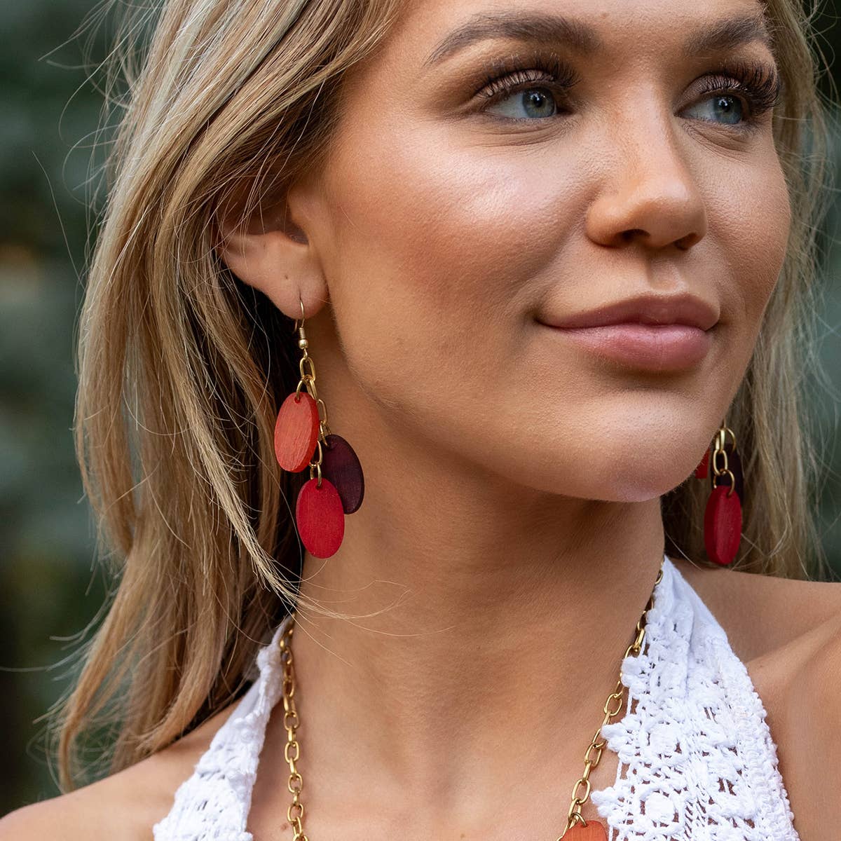 Omala Rosy Cheeks Collection Earrings - Small Ovals