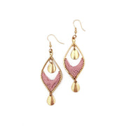 Sachi Desert Arches Collection Earrings - Pink Marquise Drop