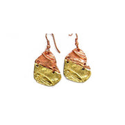 Pewter Earrings - Abstract Pieced Shapes