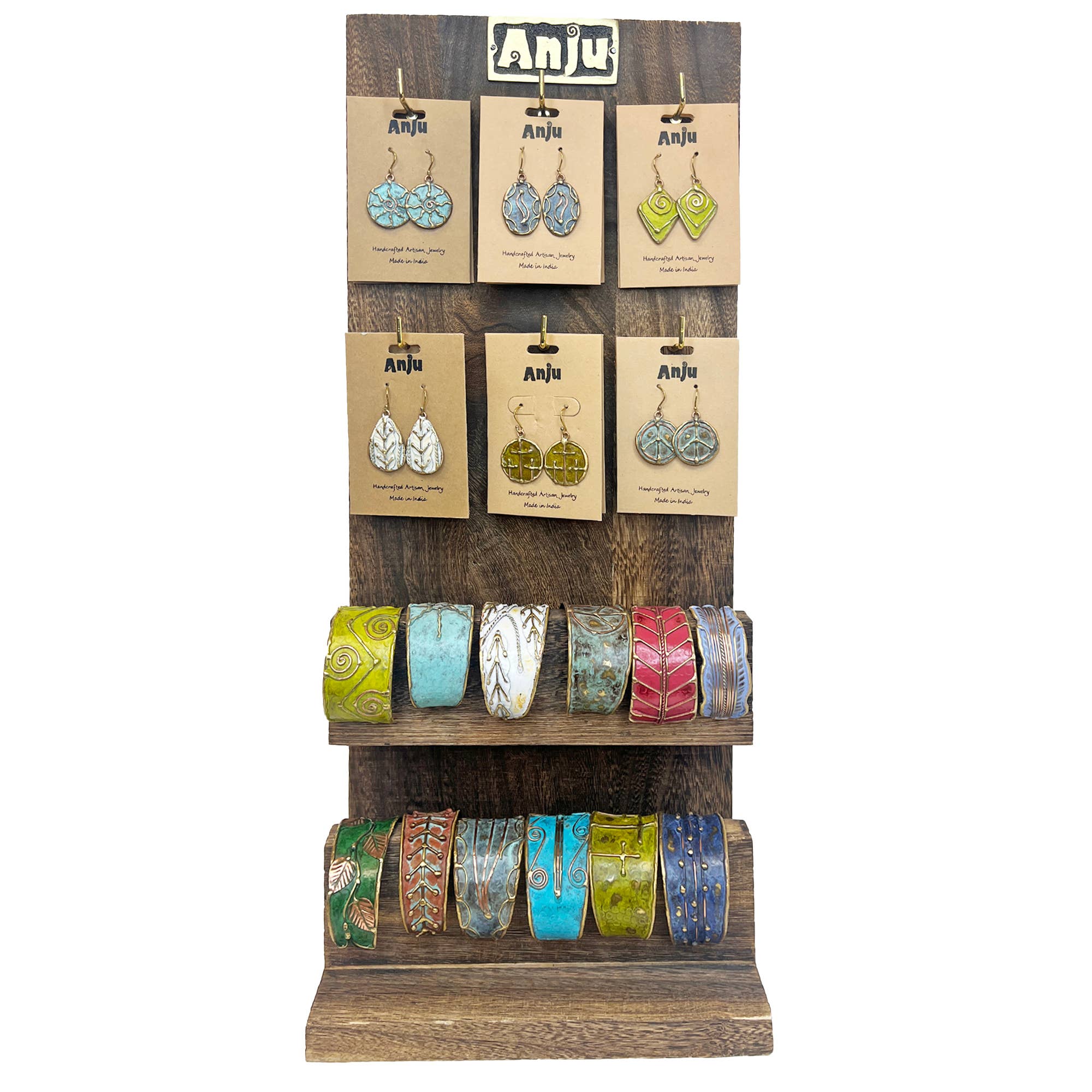 Handcrafted Patina Jewelry Store Display - 24 Piece Set