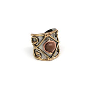 Mixed Metal Cuff Ring