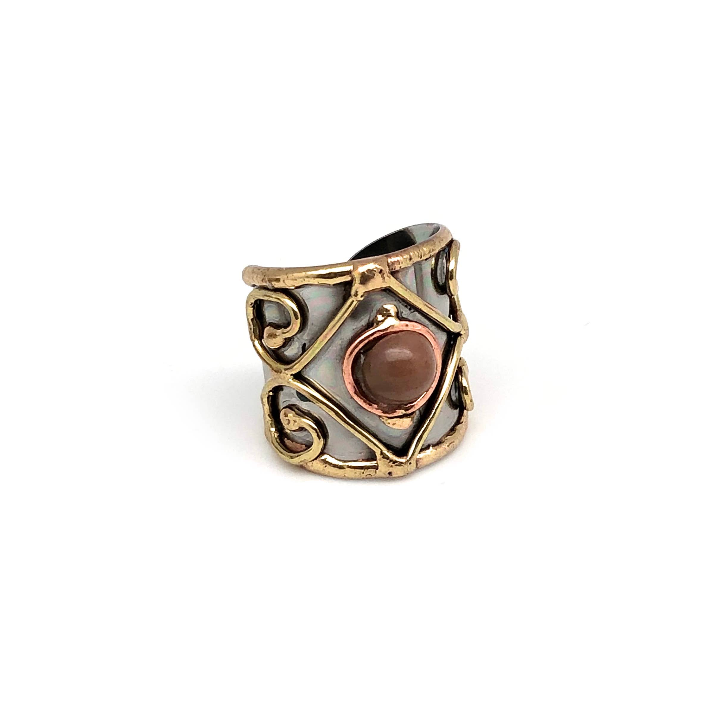 Mixed Metal Cuff Ring