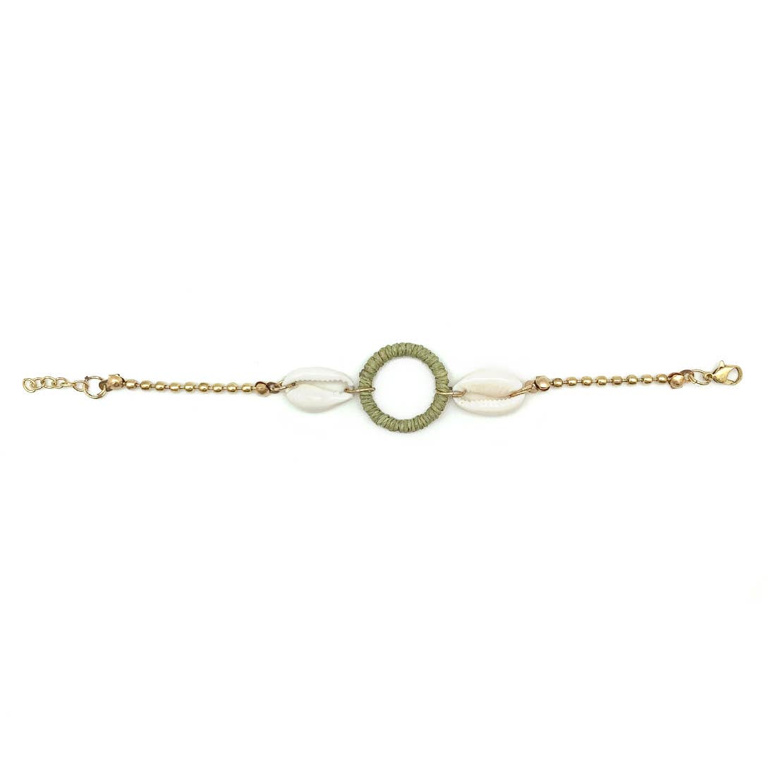 Sachi Calming Sage Collection Bracelet - Ring and Shells