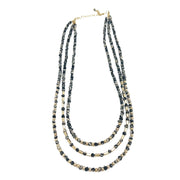 Aasha Glimmer Monochrome Kantha Layered Necklace
