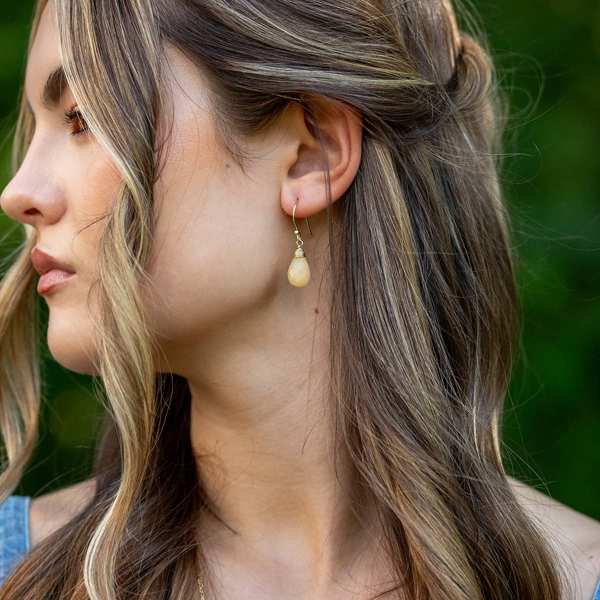32 Tear-Drop Semi-Precious Stone Earrings Prepack