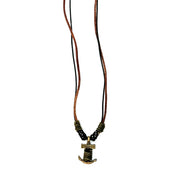 Aadi Anchor’s Edge Leather Necklace