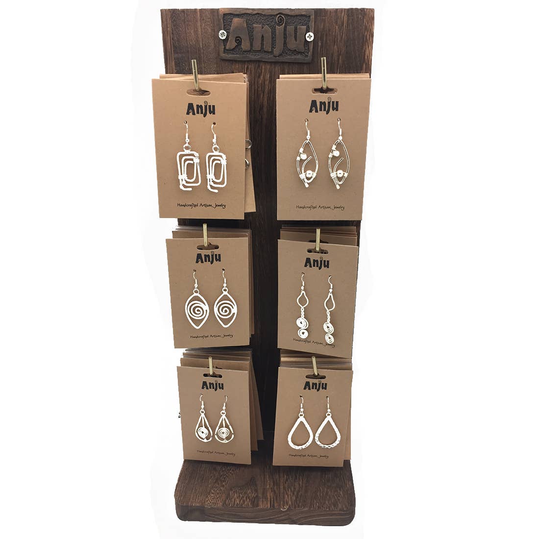 Silver Plated Earrings Prepack - 36 Pairs and Display