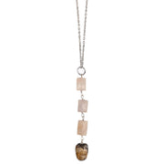 Banjara Cascading Stones Necklace-Yellow Aventurine & Jasper