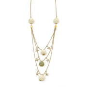 Sachi Calming Sage Collection Necklace - Spheres & Starfish
