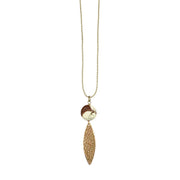 Akriti Gold and Medium Faceted Lemon Chrysoprase Necklace