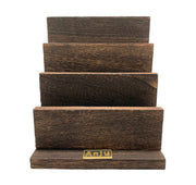 Four-Tier Wooden Cuff Bracelet Display