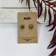Handcrafted Semiprecious Stone Post Earrings - Labradorite