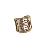 Mixed Metal Cuff Ring