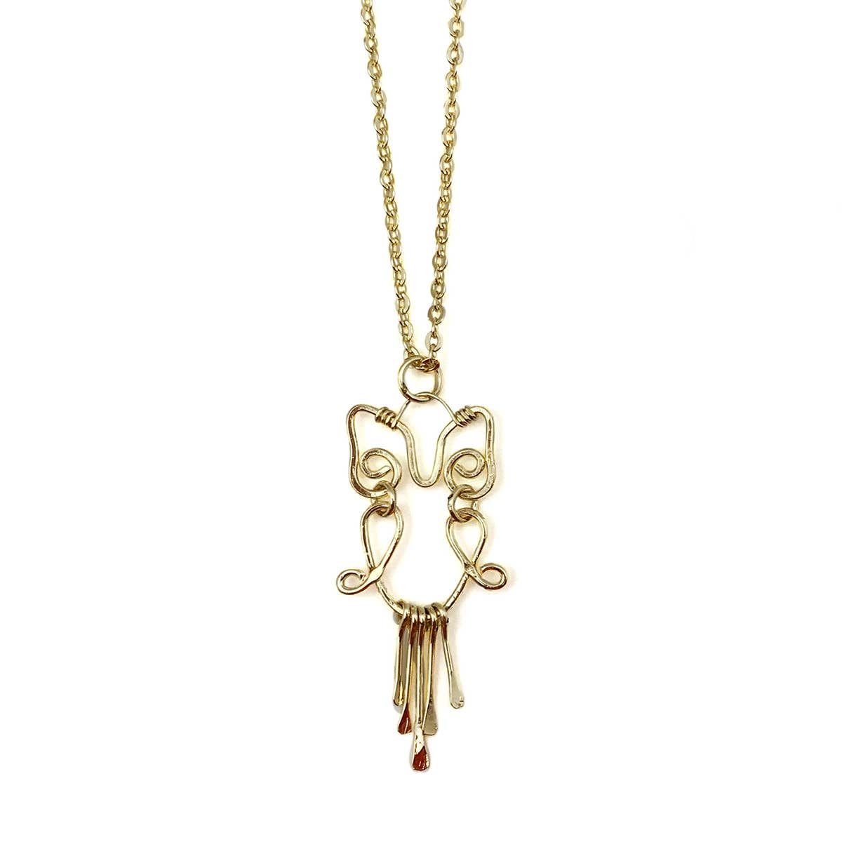Gold Plated Necklace - Smaller Size Owl