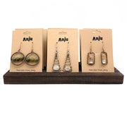 Wire-Wrapped Stone Earrings and Slotted Display Prepack