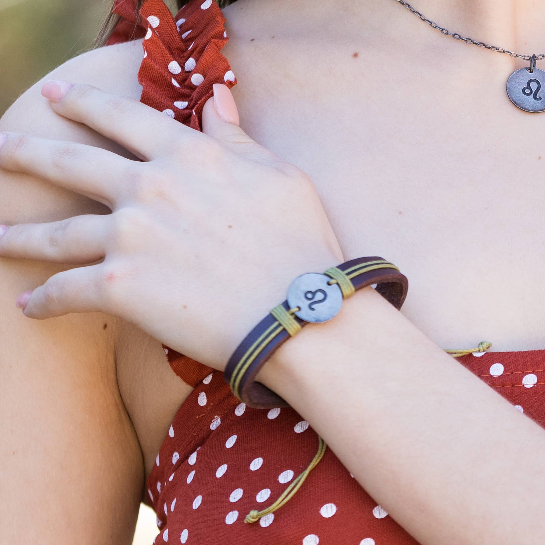 Zodiac Pewter Libra Glyph Bracelet