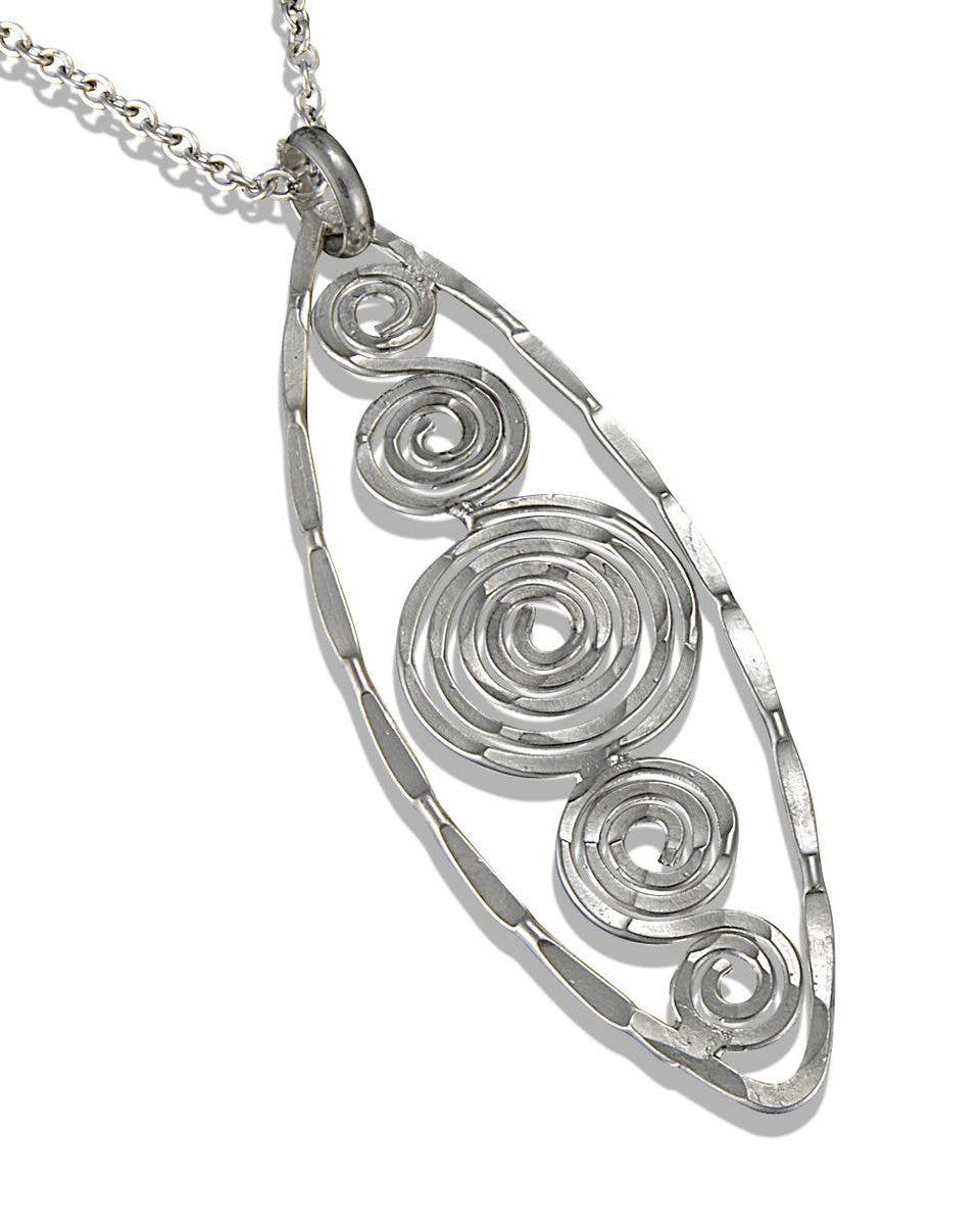 Banjara Spirals in Frame Long Necklace