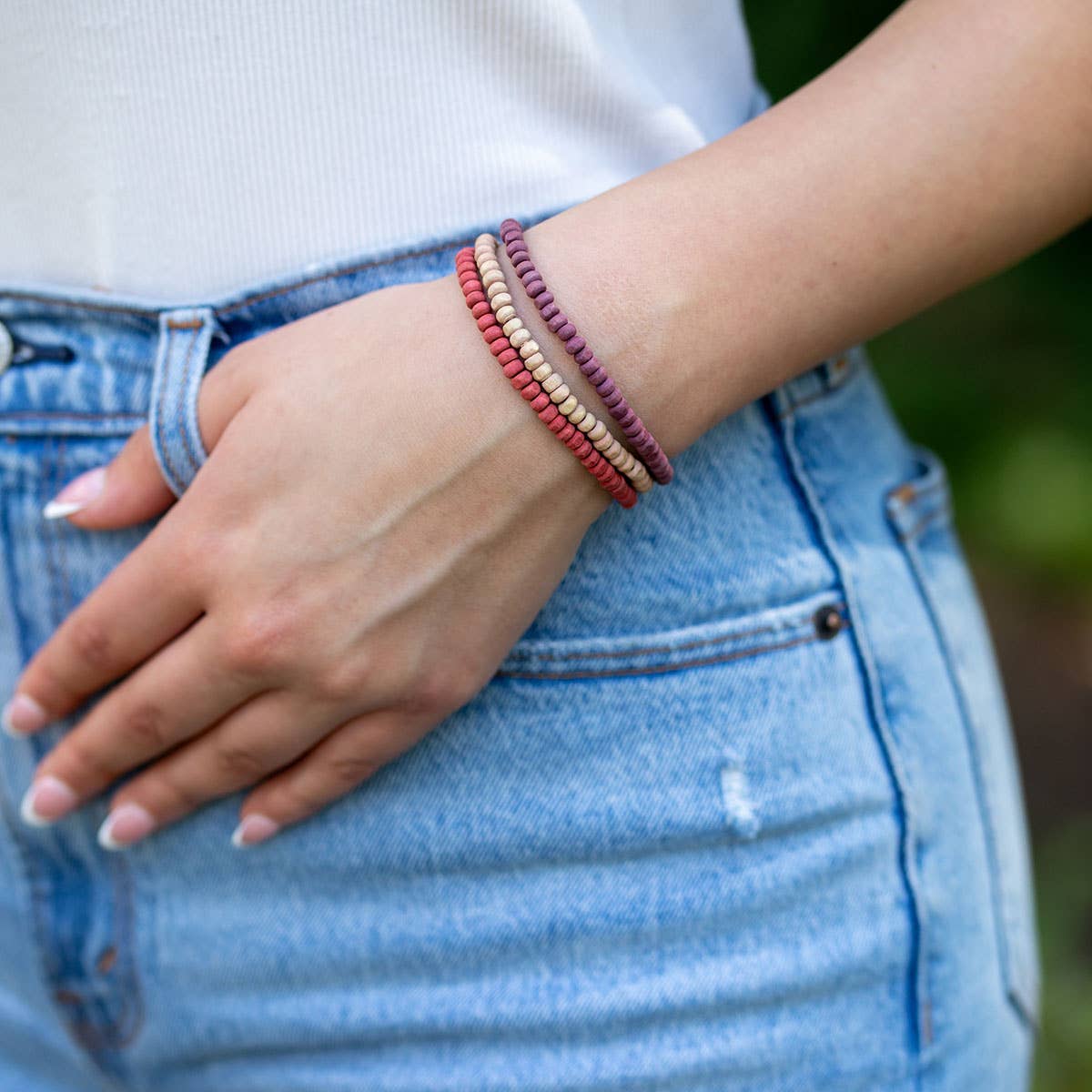Prismatic Hues Stretch Bracelet Pre-Pack - With Display