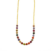 Aasha Nuggets Short Kantha Beaded Handcrafted Necklace