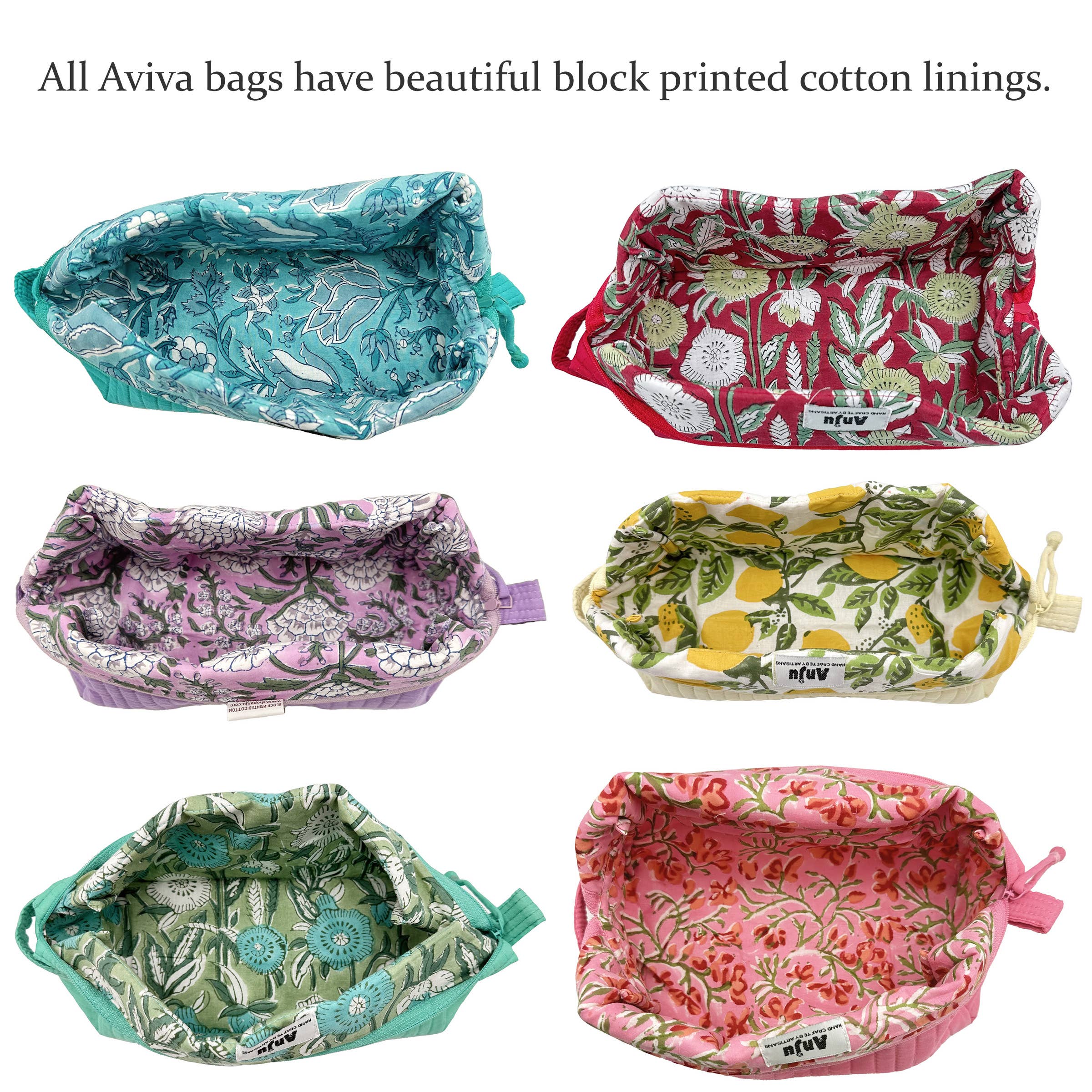 Aviva Collection - Quilted Solid Cotton Duffle Bag