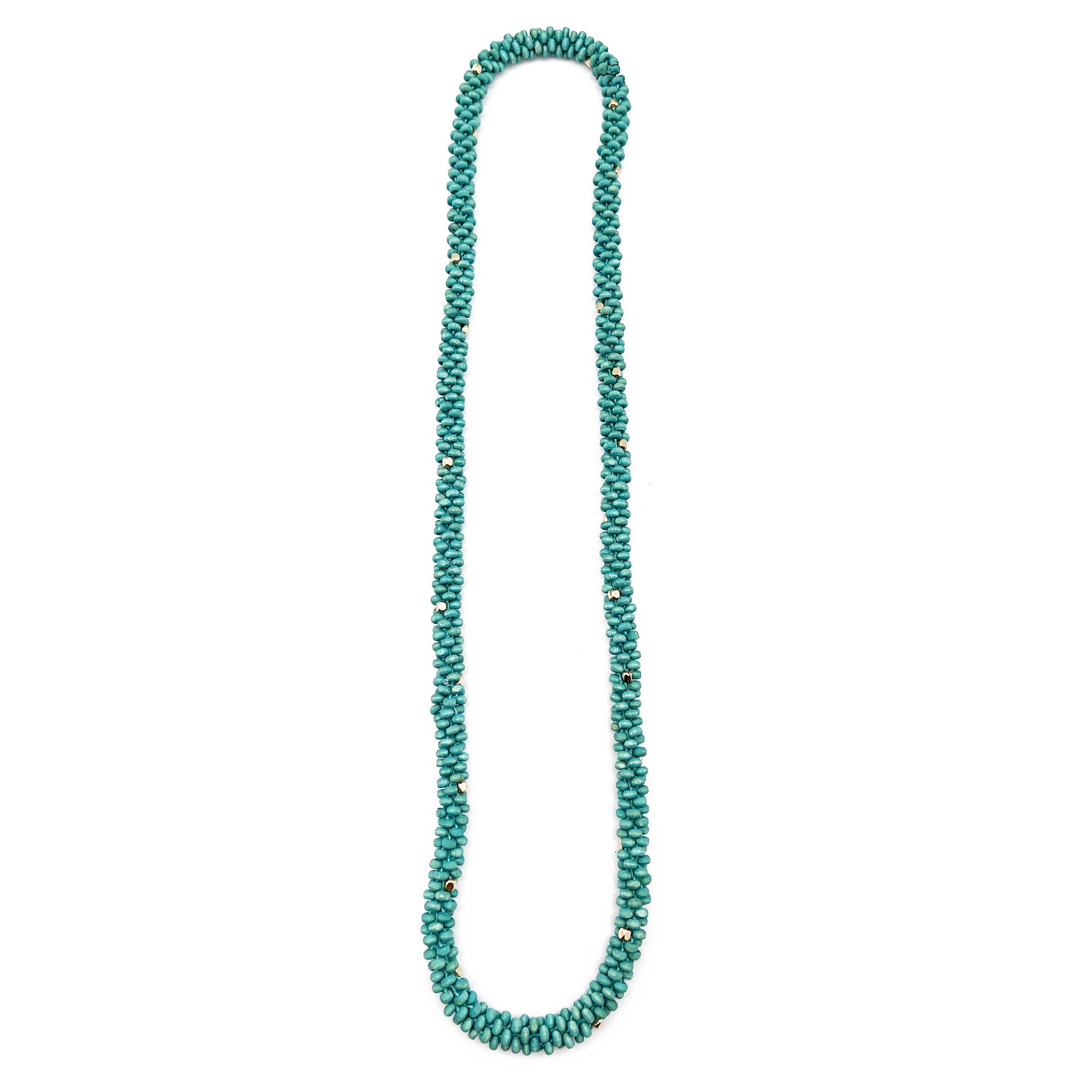 Sachi Chromatic Hues Rope Necklace  - Sea Green