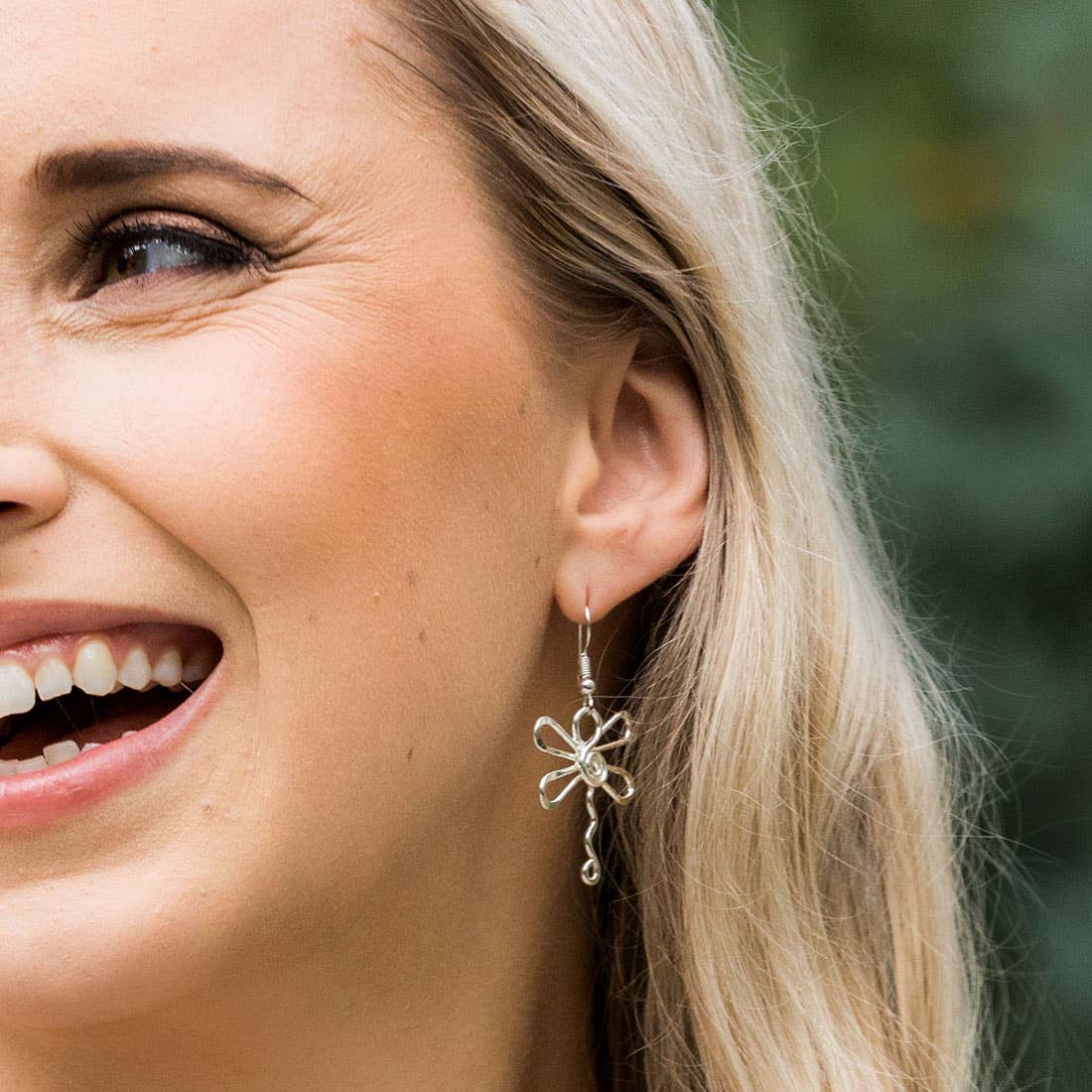 Silver Plated Earrings - Smaller Size Dragonfly