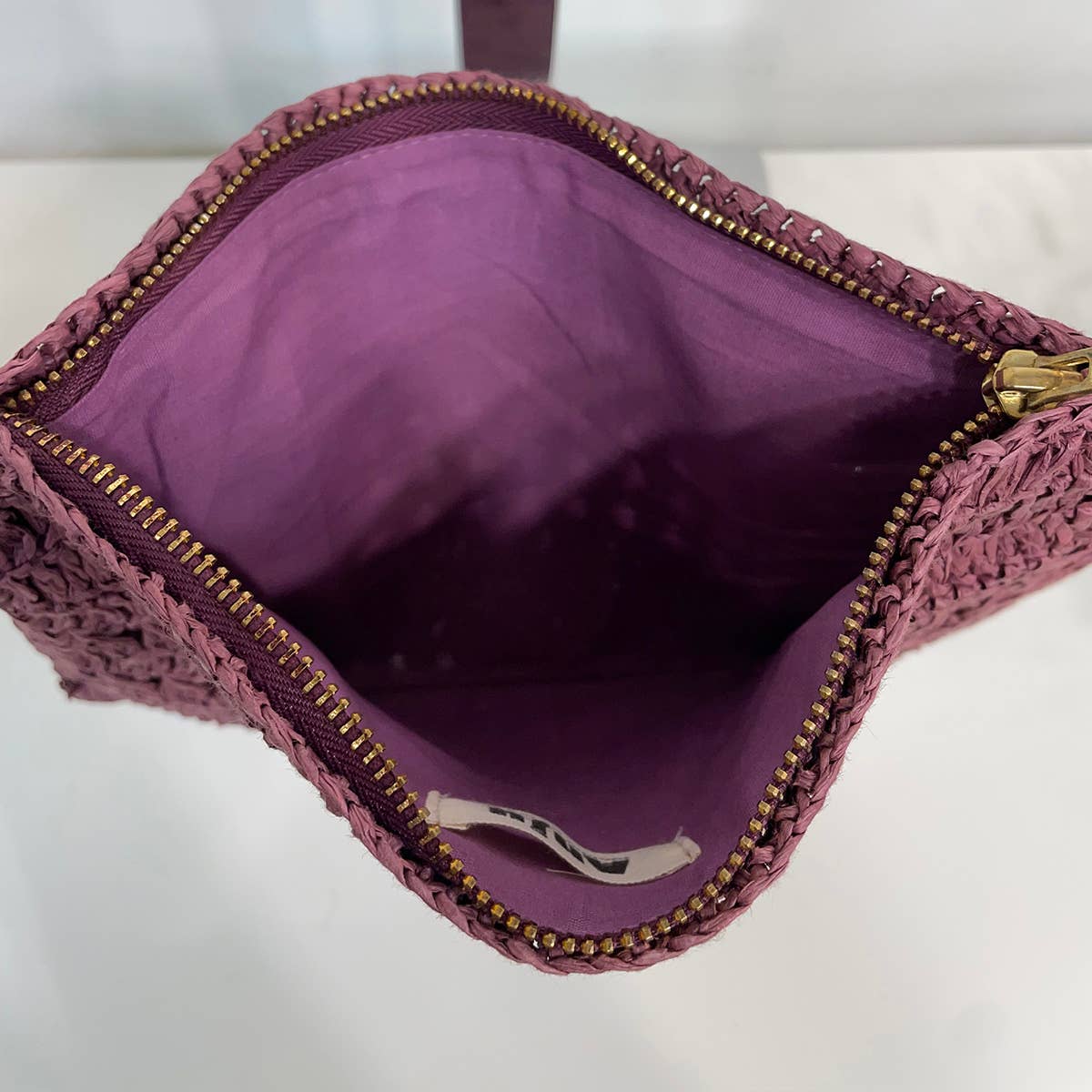 Lola Bag - Crossbody Pouch with Zipper - Plum