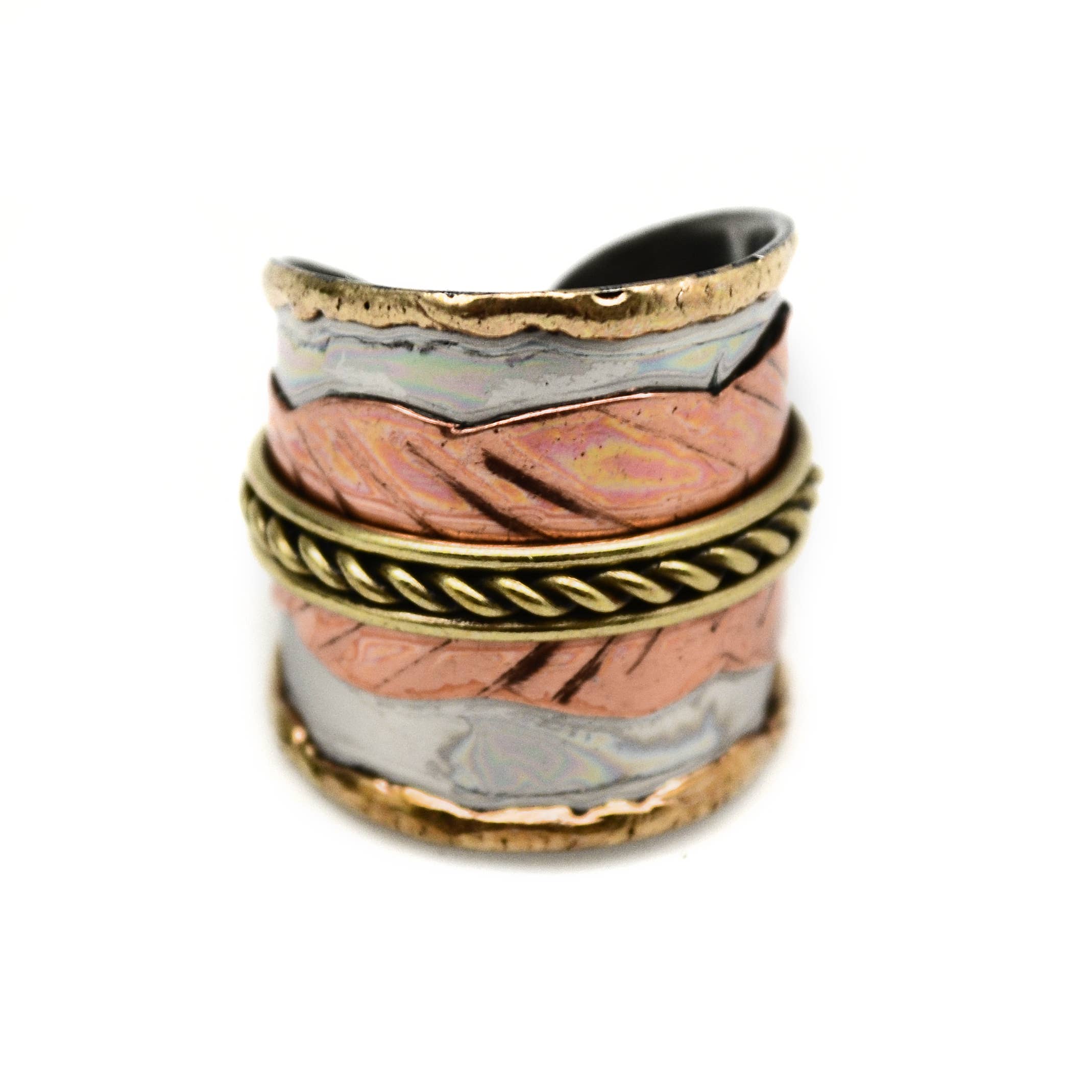 Mixed Metal Cuff Ring