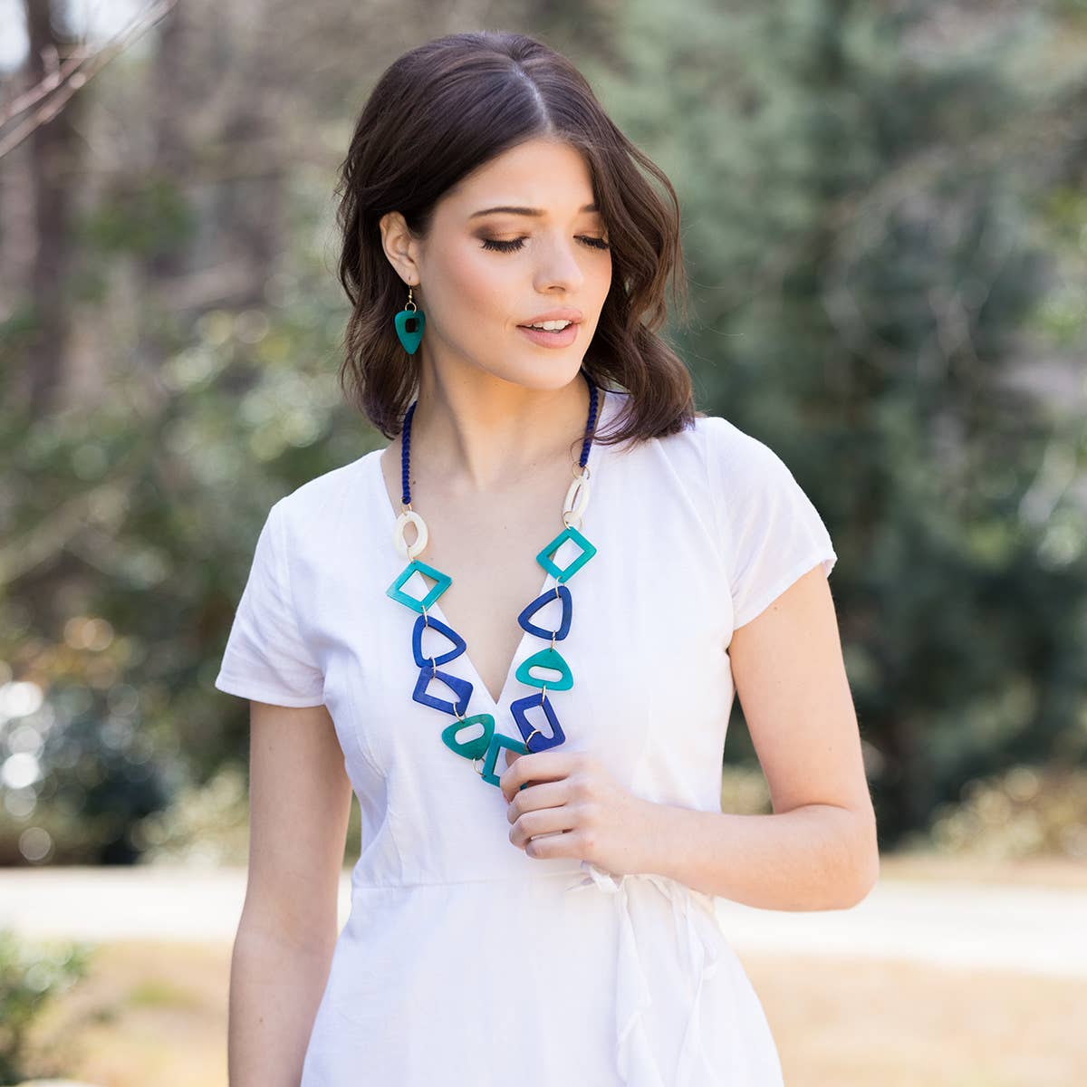 Omala Azure Coast Collection Necklace - Open Triangles