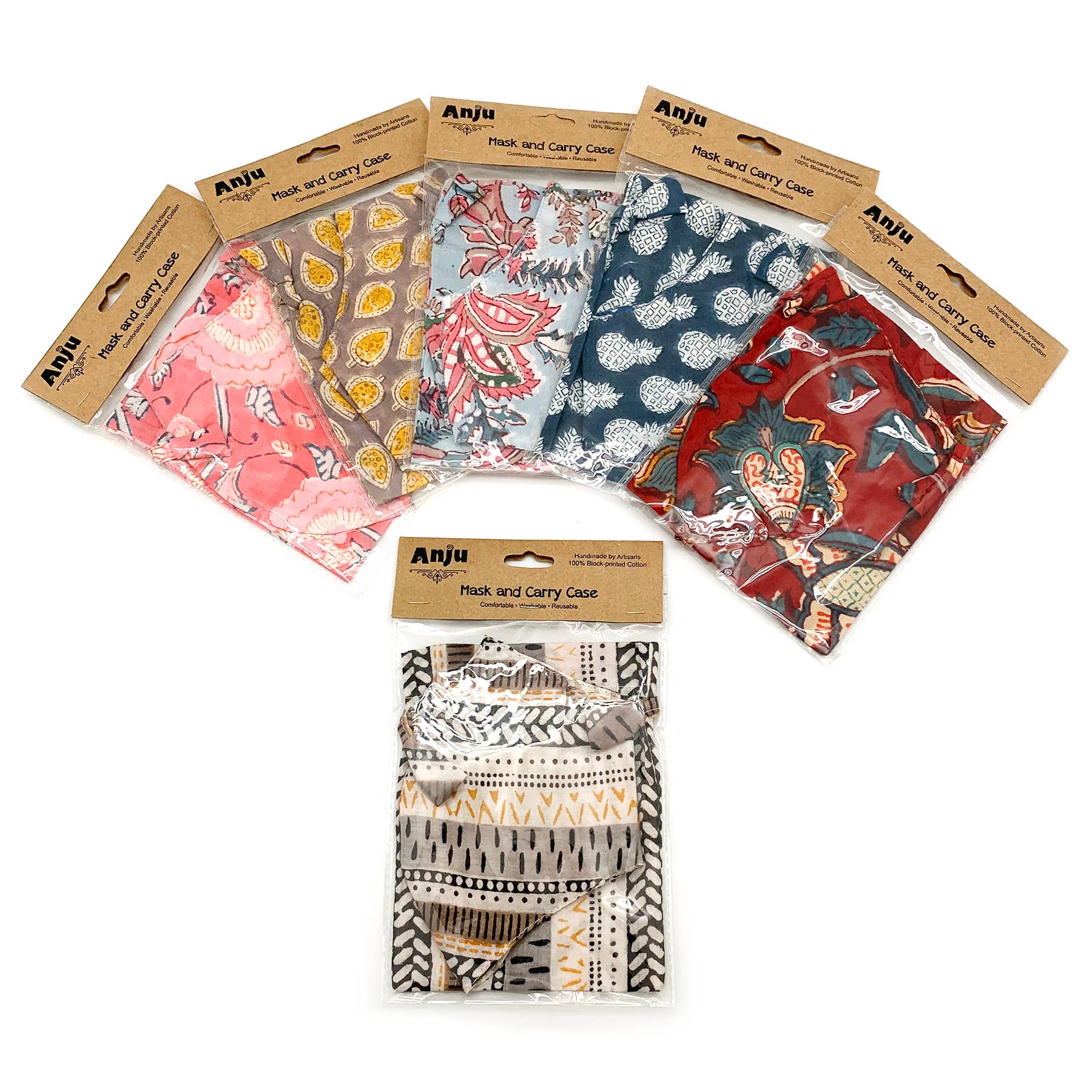 Cotton Fitted Face Mask/Carry Case