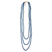 Sachi Chromatic Hues - Royal Blue Long Multi-Strand Necklace