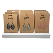 Silver Patina Earring Prepack with Display