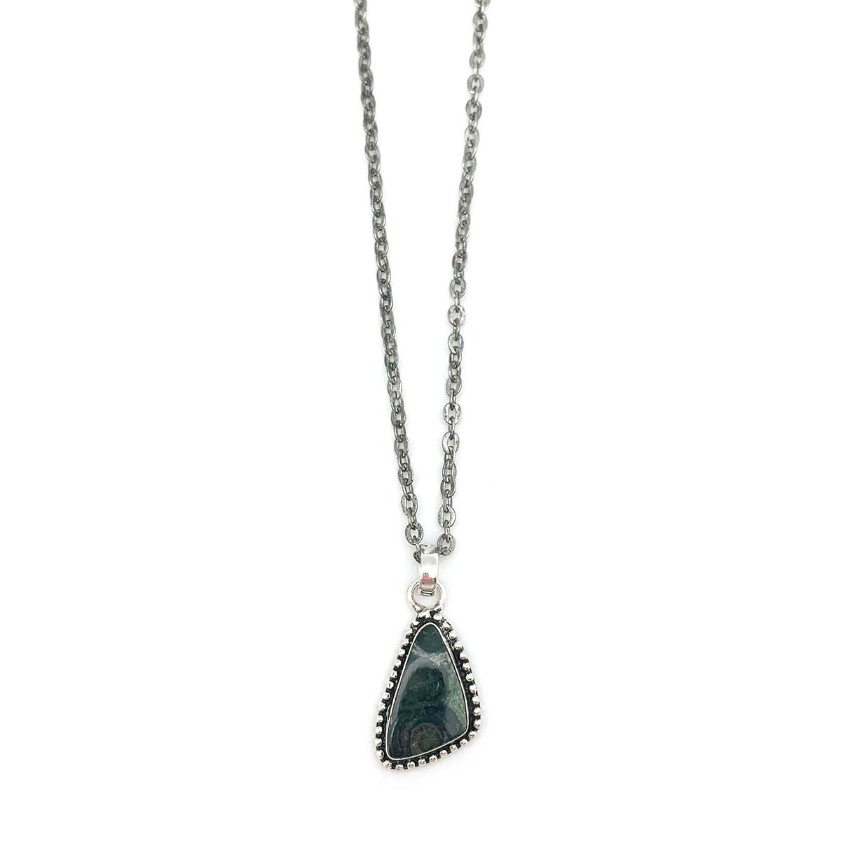 Handcrafted Semiprecious Stone Necklace - Kambaba Jasper