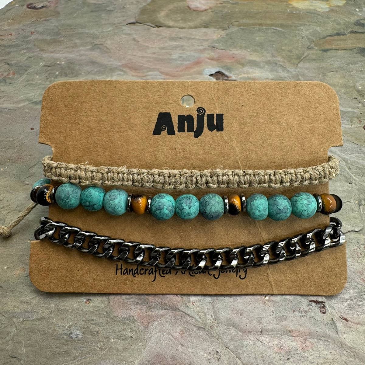 Aadi Coastal Storm Bracelet Trio Set