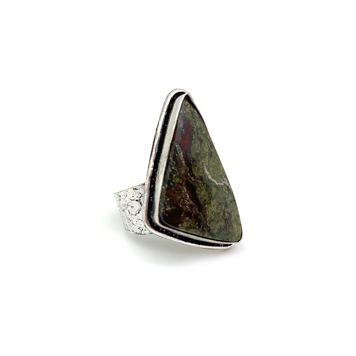Handcrafted Kashi Semiprecious Stone Ring - Dragon Stone