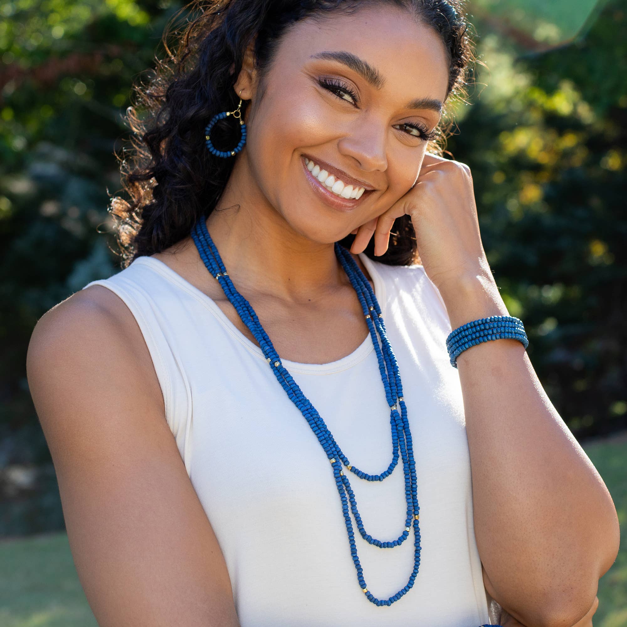 Chromatic Hues Long Necklace Prepack With Display