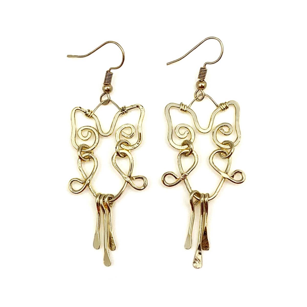 Gold Plated Earrings - Smaller Size Owl