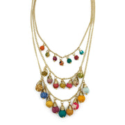 Aasha Wrapped Beaded Kantha Handcrafted  Necklace